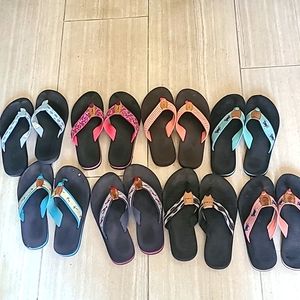 LL Bean Flip Flops  lot of 8 😮 sz 9